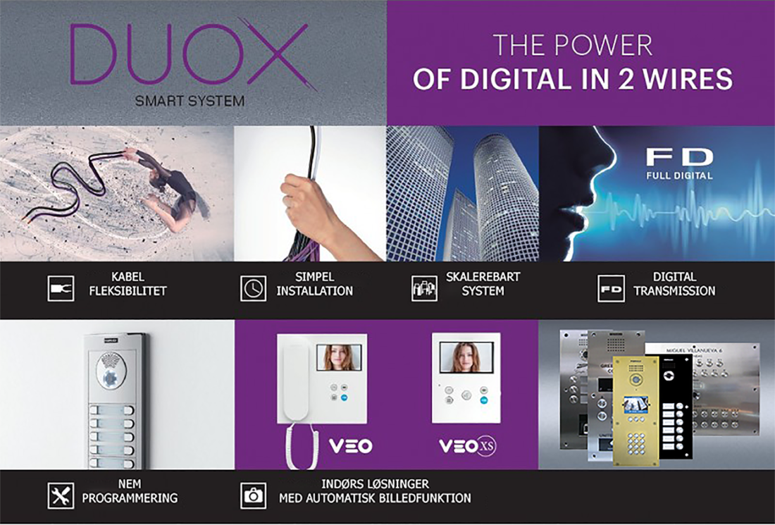 Dørtelefon system DUOX fra FERMAX finder success over hele verden